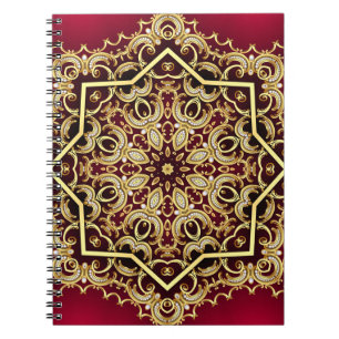 Eleganter Rahmen: Perle und Gold. Notizblock