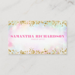 Eleganter Regenbogen Moderner Holografischer Iride Visitenkarte