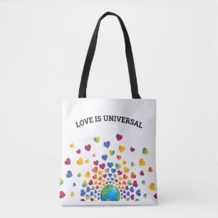 Eleganter Regenbogen von Herzdesign Tasche