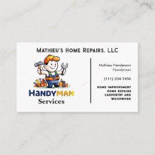 Eleganter Reparaturhandyman Visitenkarte