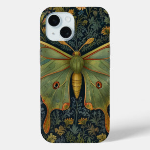 Eleganter retro-boho-mondfalter botanisch Case-Mate iPhone hülle