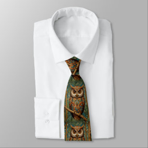 Eleganter Retrouschus boho bohemianischer Wald grü Krawatte