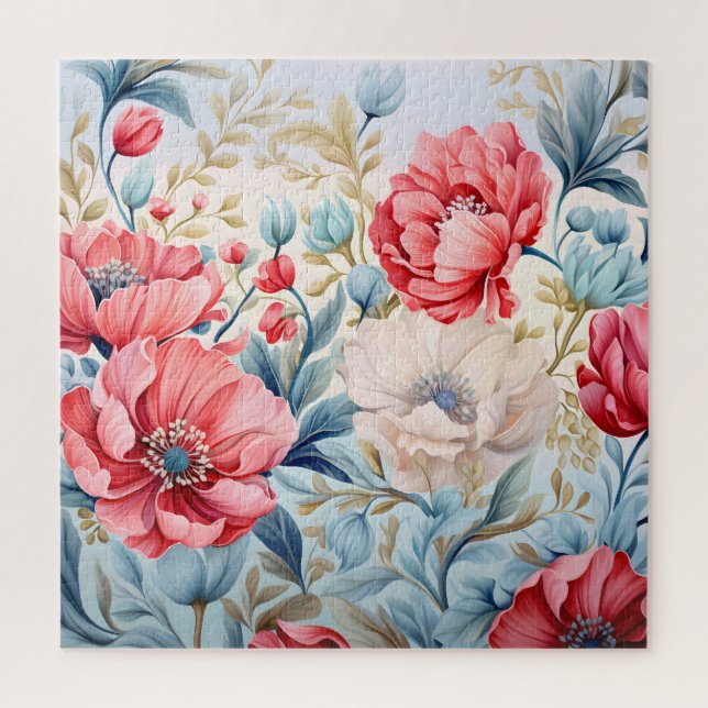 Eleganter Romantischer Blumen Botanischer Garten (Vertikal)