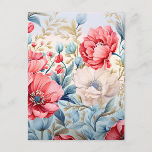 Eleganter Romantischer Blumenbotanischer Garten Ankündigungspostkarte