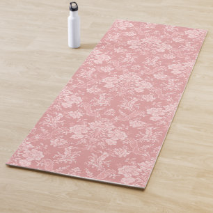 Eleganter romantischer Chic Floral Damask-Pastel R Yogamatte