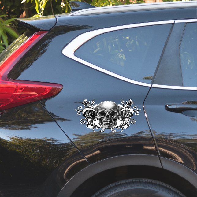 Eleganter, romantischer Goth Aufkleber (Auto Seite)