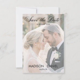 Eleganter Romantischer Klassischer FOTO SAVE THE D Date