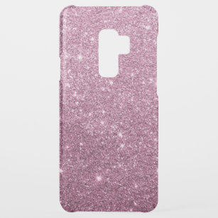 Eleganter rosa abstrakter girly Glitter Burgunders Uncommon Samsung Galaxy S9 Plus Hülle