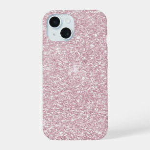 Eleganter, rosa abstrakter trendiger Glitzer iPhone 15 Hülle