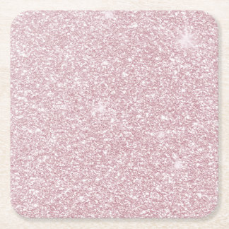 Eleganter, rosa abstrakter, trendiger Glitzer Rechteckiger Pappuntersetzer