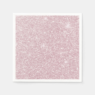 Eleganter, rosa abstrakter trendiger Glitzer Serviette