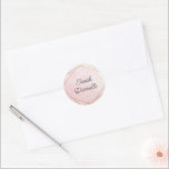 Eleganter rosa Bat Mitzvah Personalisierter Sticke Runder Aufkleber<br><div class="desc">Dieses moderne Design besticht durch ein in Gold gerahmtes Aquarelldesign und den eigenen Text. Fügen Sie den Text mithilfe des Vorlagenformulars hinzu. Über die erweiterten Editiermenüs,  auf die Sie über das Design-Tool zugreifen können,  können Sie die Schriftart,  Farben und das Layout ändern.</div>