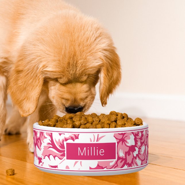 Eleganter rosa Blumenmuster Chic Napf (Von Creator hochgeladen)