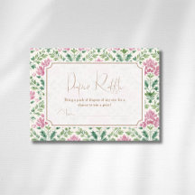 Eleganter rosa Blumenrahmen Goldene Schleife Winde