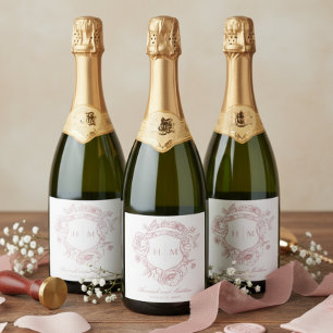 Eleganter rosa Chinoiserie-Vogel-Kamm-Hochzeit