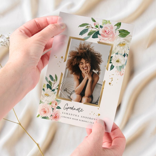 Eleganter, rosa, floraler Goldrahmen (Von Creator hochgeladen)