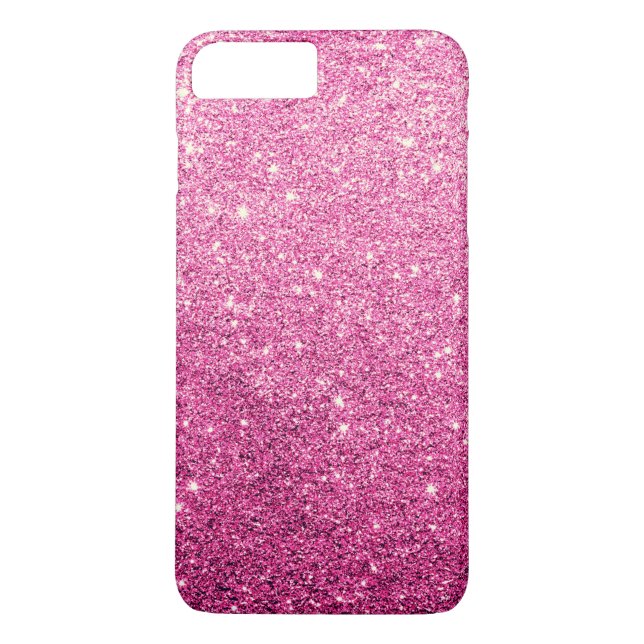 Eleganter Rosa Glitzer Luxus Case-Mate iPhone Hülle (Rückseite)