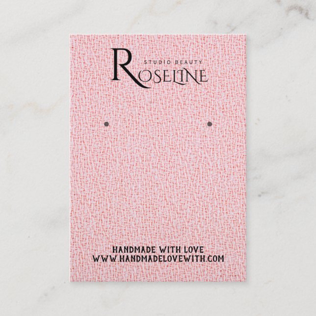 Eleganter, rosa Glitzer mit Aquarellfarbe Visitenkarte (Vorderseite)