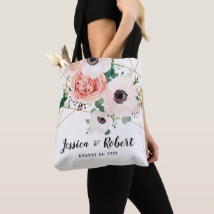 Eleganter rosa Korallenrot Blush Botanischer Brauc Tasche