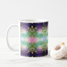 Eleganter Rosa lila grüner Urlaub Snowflakes Stars