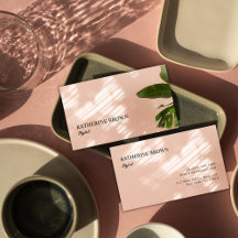 Eleganter Rosa Minimalistischer Schönheitssalon St