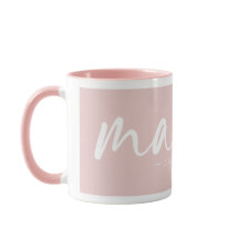 Eleganter rosa Osten, Jahr MAMA Weiß