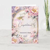 Eleganter Rosa Peony Oval Frame Abschluss