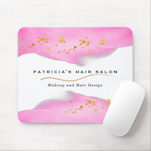 Eleganter Rosa- und Gold-Glitzer Mousepad