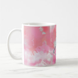 Eleganter rosa Wasserfarben-Arzt Kaffeetasse