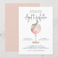 Eleganter rosa Wein im Alter von 50 Jahren