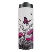 Eleganter rosafarbener, floraler Wärmeleiter