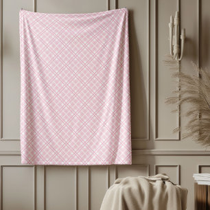 Eleganter rosafarbener klassischer Country-Stil Fleecedecke
