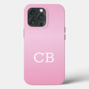 Eleganter, rosafarbener mit Monogramm Name Case-Mate iPhone Hülle
