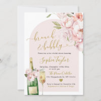 Eleganter rosafarbener Peony Bloral Brunch und Bub