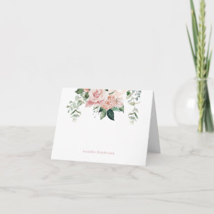 Eleganter rosafarbener Personalisierter Hinweis Karte