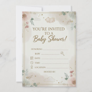Eleganter rosafarbener Rosen-Blumenkranz Baby Show Save The Date