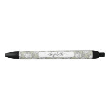 Eleganter Rose Garden Sage Green Pen