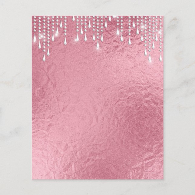 Eleganter Rose-Gold-Flyer Flyer (Vorne)