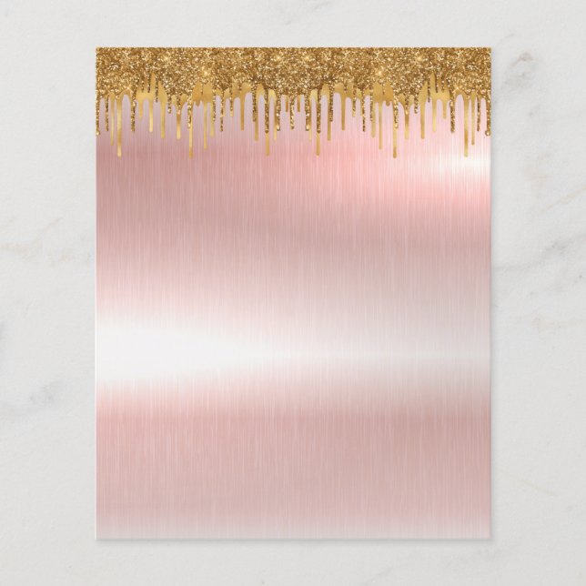 Eleganter Rose-Gold-Flyer Flyer (Vorne)