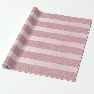 Eleganter Rose Gold Glitzer Template Metallic Look Geschenkpapier