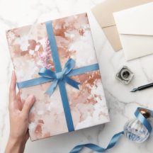 Eleganter Roségold-Blush-Shine-Abstrakt-Muster
