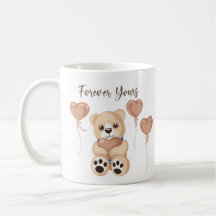 Eleganter Rosen-Gold-Teddybär-Hearts für Dich auf