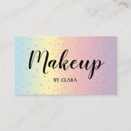 Eleganter RosengoldGlitter Confetti punktiert Visitenkarte