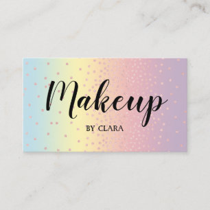 Eleganter RosengoldGlitter Confetti punktiert Visitenkarte