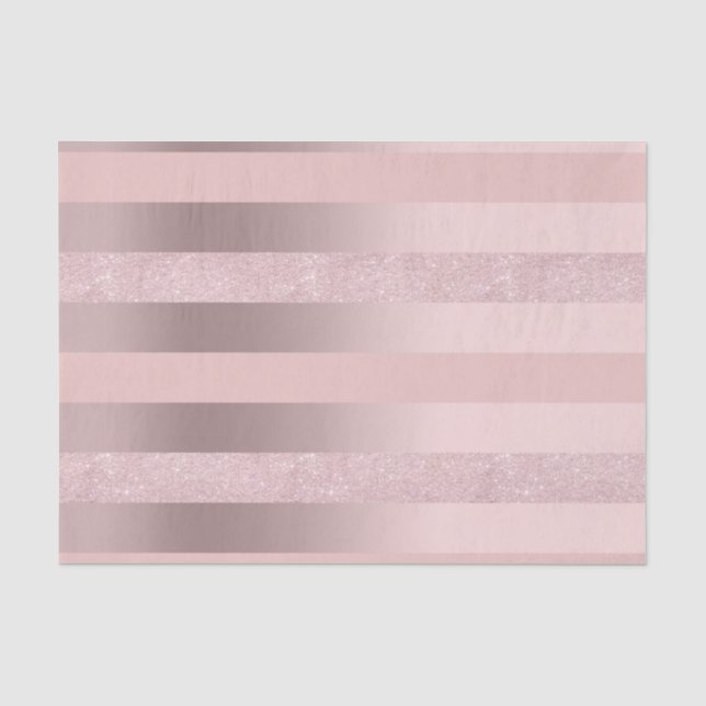 Eleganter RosengoldGlitter u. erröten rosa Seidenpapier (Vorderseite)