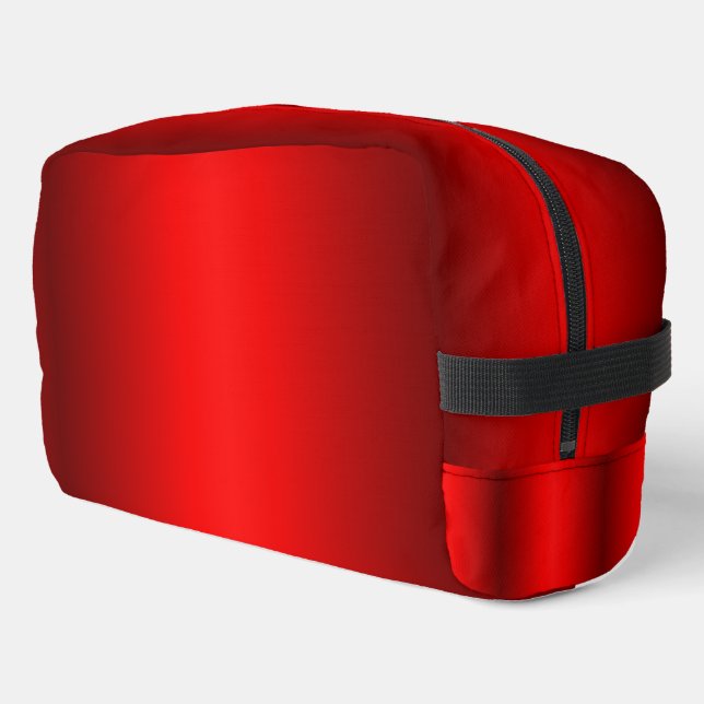 Eleganter roter Farbton bis Schwarz Waschbeutel (Linke Seite)