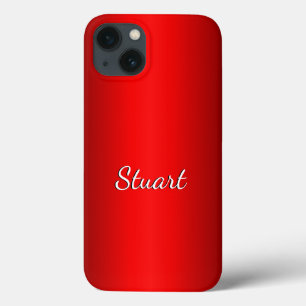 Eleganter roter Farbverlauf mit Text nach Wahl Case-Mate iPhone Hülle