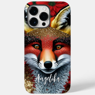 Eleganter Roter und Goldener Fuchs Minimalistisch Case-Mate iPhone 14 Pro Max Hülle