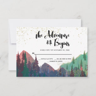Eleganter RSVP Karte