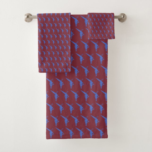Eleganter Ruderfigurenkabinett Single Badhandtuch Set (Insitu)